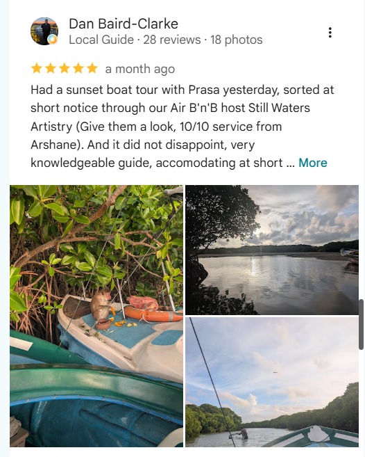 Guest Review Screenshot - Prasa Boat Safari